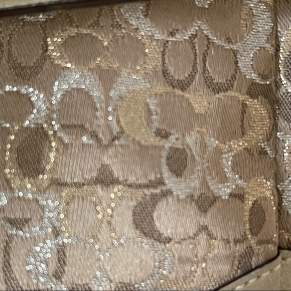 Coach Gold Metallic Madison Evening Bag - Picture 9 of 15